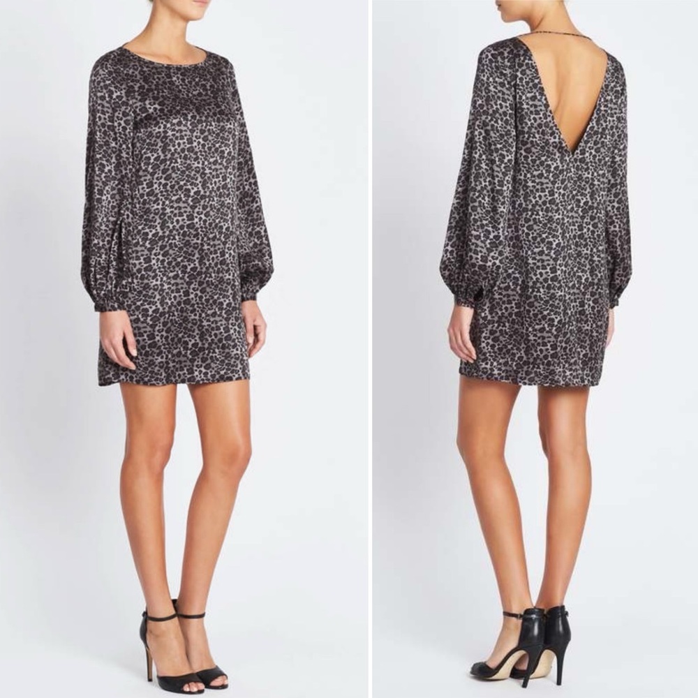 NWT Equipment 100% Silk Leopard Print Dress